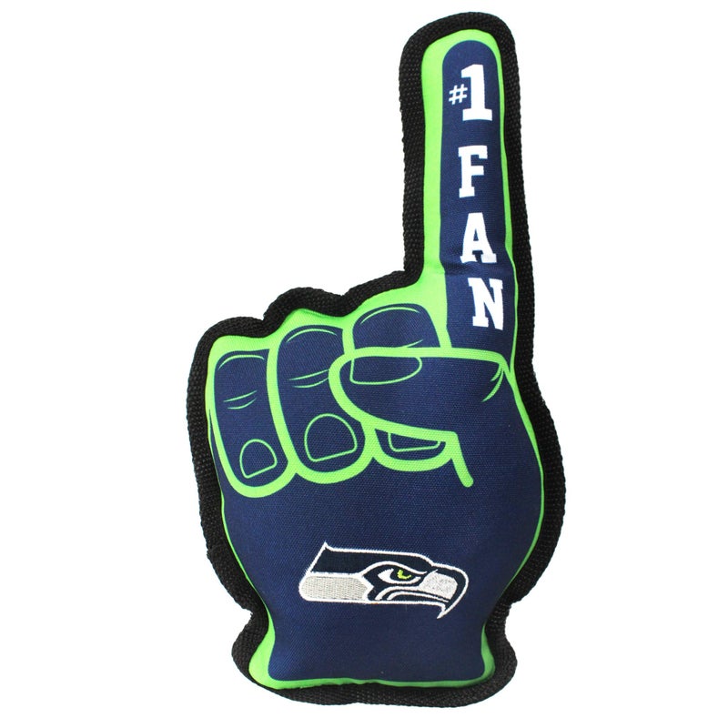 Pets First NFL Seattle Seahawks #1 Fan Toy for Dogs & Cats. Best Tough PET Toy with Inner Squeaker - Image 2